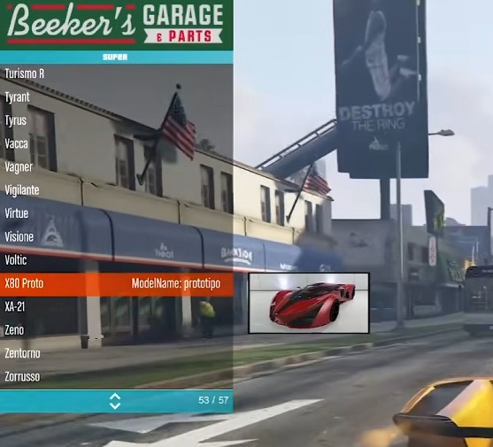 Menyoo Vehicle Spawner in GTA 5